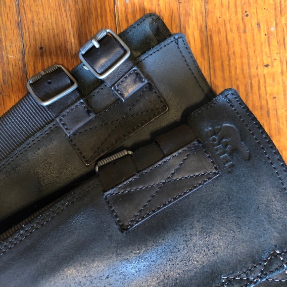 SOREL Riding LEATHER Knee High Boots Black 6.5 - Picture 12 of 14